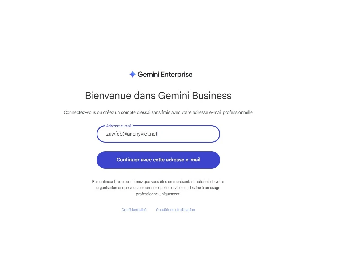 Cách tạo Gemini Enterprise miễn phí 30 ngày